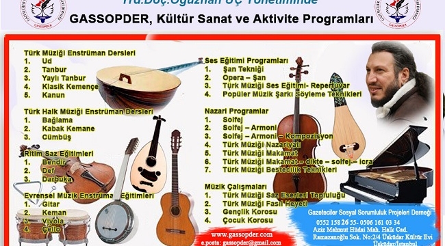 Kültür -Sanat Çalışmaları Kayıtları Başladı